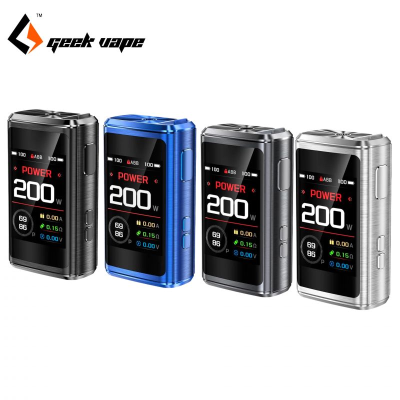 Photos des déclinaisons de la box Z200 de Geekvape.