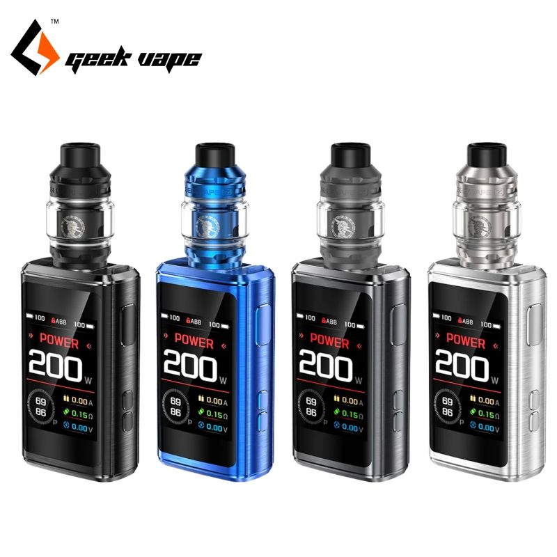 Photos des déclinaisons du kit de cigarette électronique Z200 de Geekvape.