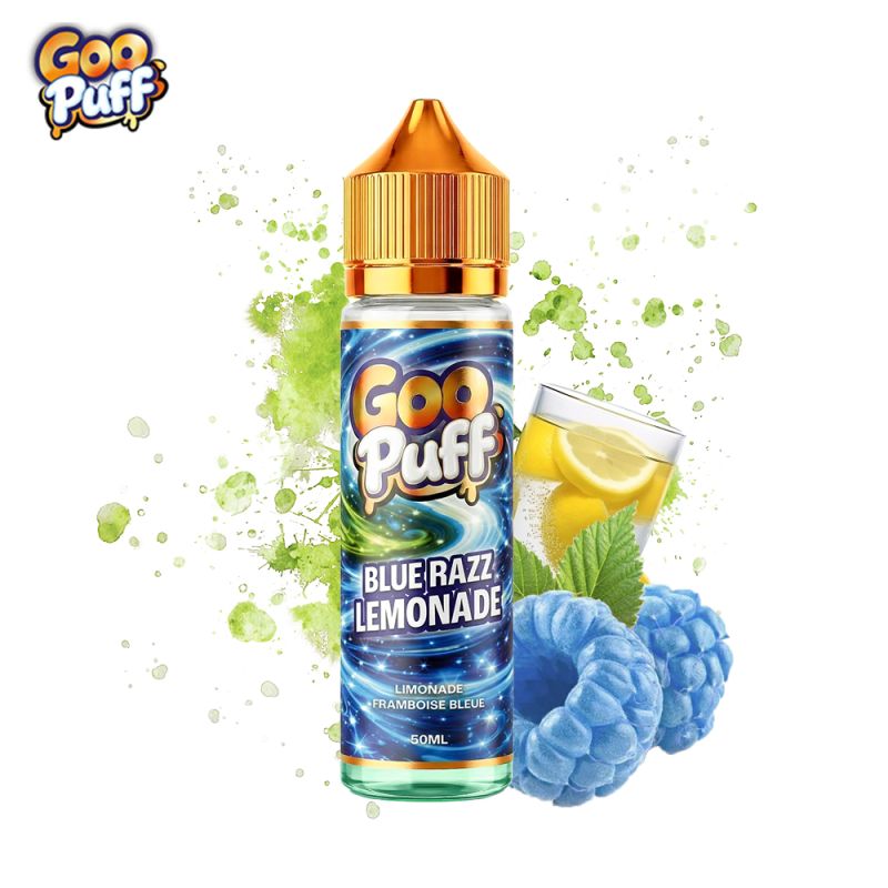 E-liquide Blue Razz Lemonade 50ml Goo Puff framboise bleue limonade fraîche vape