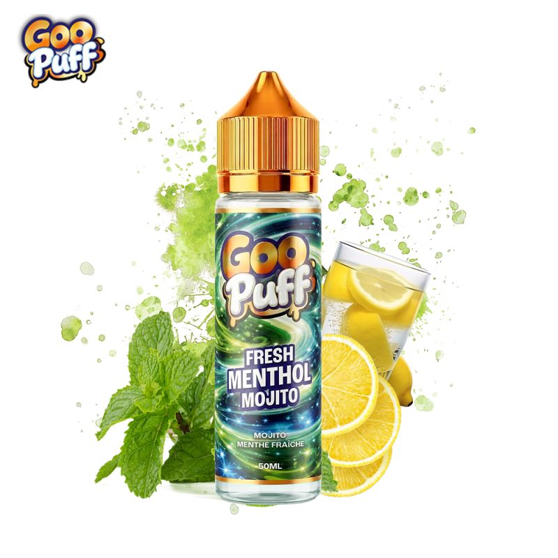 E-liquide Fresh Menthol Mojito 50ml Goo Puff saveur mojito citron menthe fraîche format 75ml
