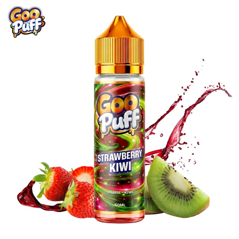 E-liquide Strawberry Kiwi 50ml Goo Puff fraise kiwi format 75ml