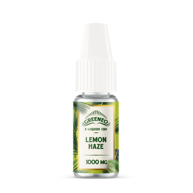 Le Lemon Haze est un e-liquide CBD full-spectrum de la marque française Greeneo.