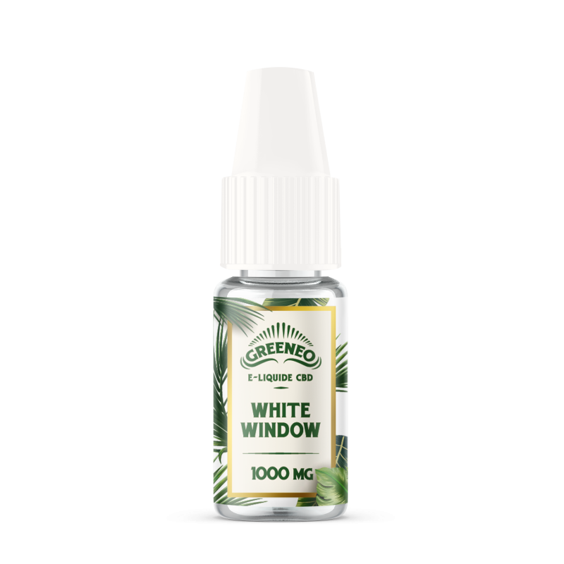 Le White Window est un e-liquide CBD full-spectrum de la marque française Greeneo.