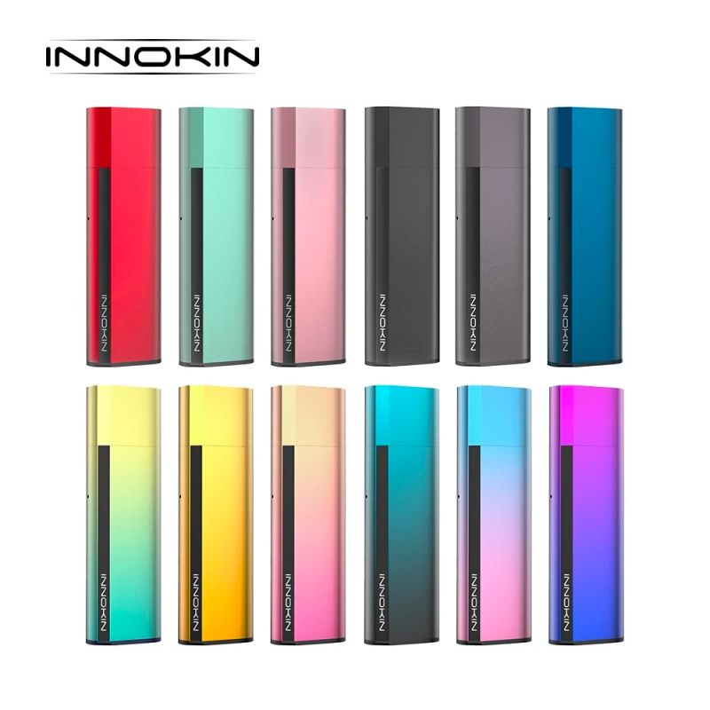 Photo des déclinaisons de couleurs existantes du kit Pod Klypse par Innokin, cigarette électronique nomade.