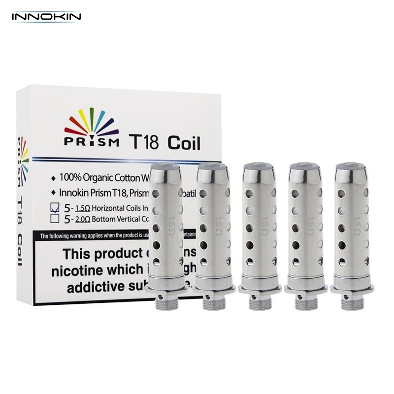Résistances Prism T18E 1.5 ohm (5pcs) - Innokin