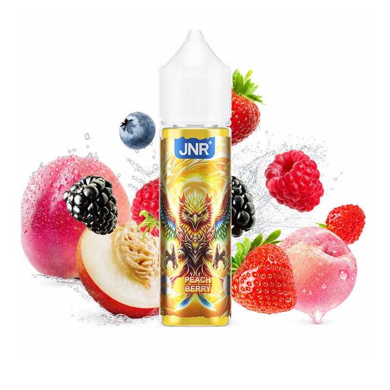 E-liquide Peach Berry 50 ml JNR pêche et fruits des bois