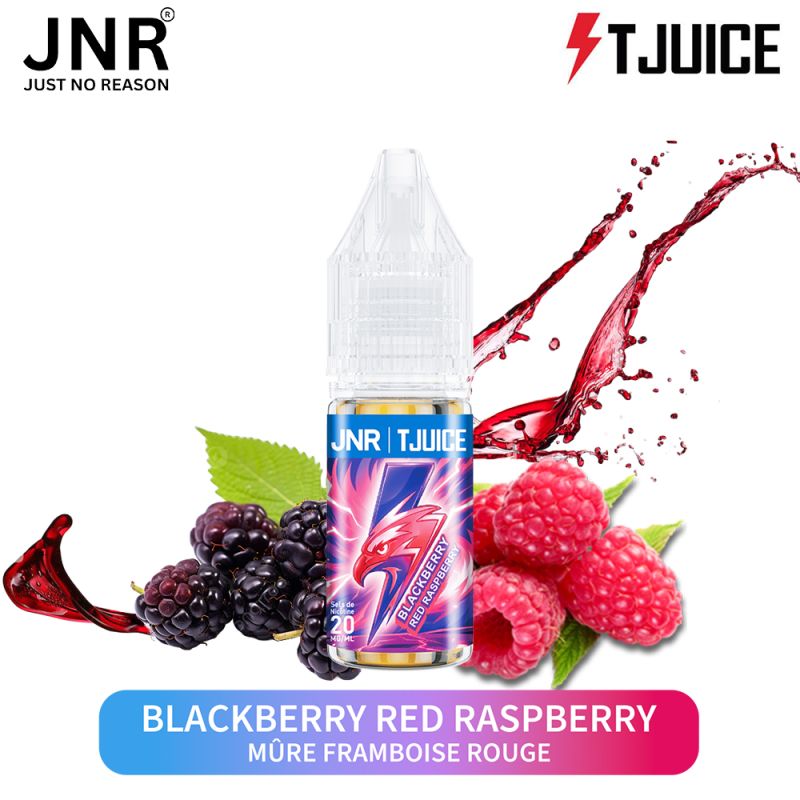 E-liquide Blackberry Red Raspberry 10 ml TJuice x JNR mûre framboise sels de nicotine
