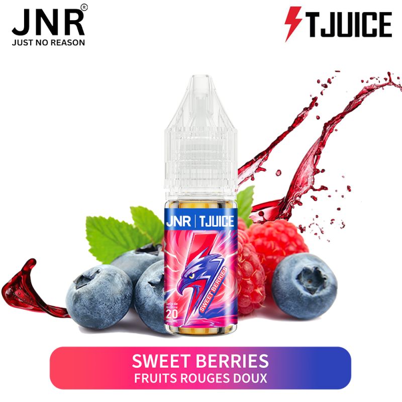 E-liquide Sweet Berries 10 ml TJuice x JNR fruits rouges sels de nicotine