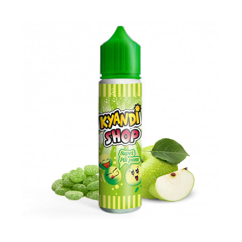 Eliquide Super Pik Pom de la gamme française Kyandi Shop : e-liquides goûts gourmands bonbons et chewing-gums.