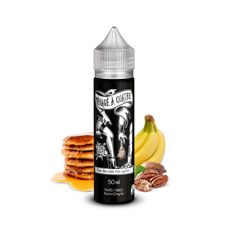 Photo du eliquide Ménage à Quatre 50ml de la gamme française La Fine Equipe.