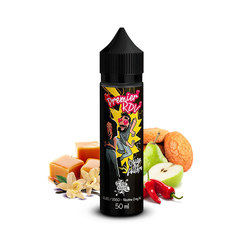 Photo du eliquide Premier RDV 50ml de la gamme française La Fine Equipe.