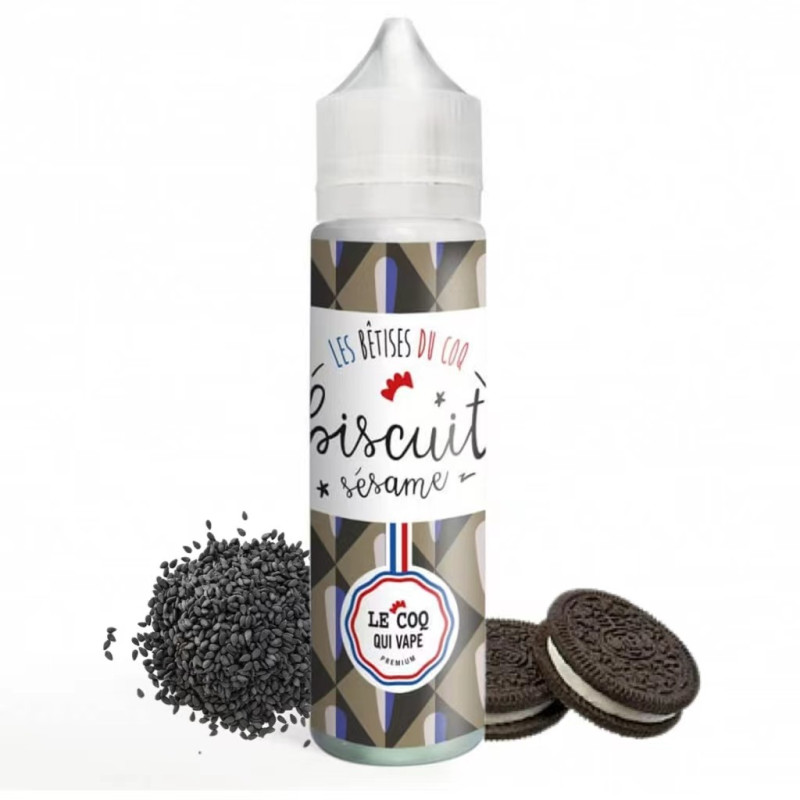 E‑liquide Biscuit Sésame 50 ml Les Bêtises du Coq
