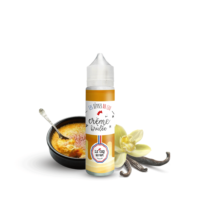 E‑liquide Crème Brûlée 50 ml Les Bêtises du Coq