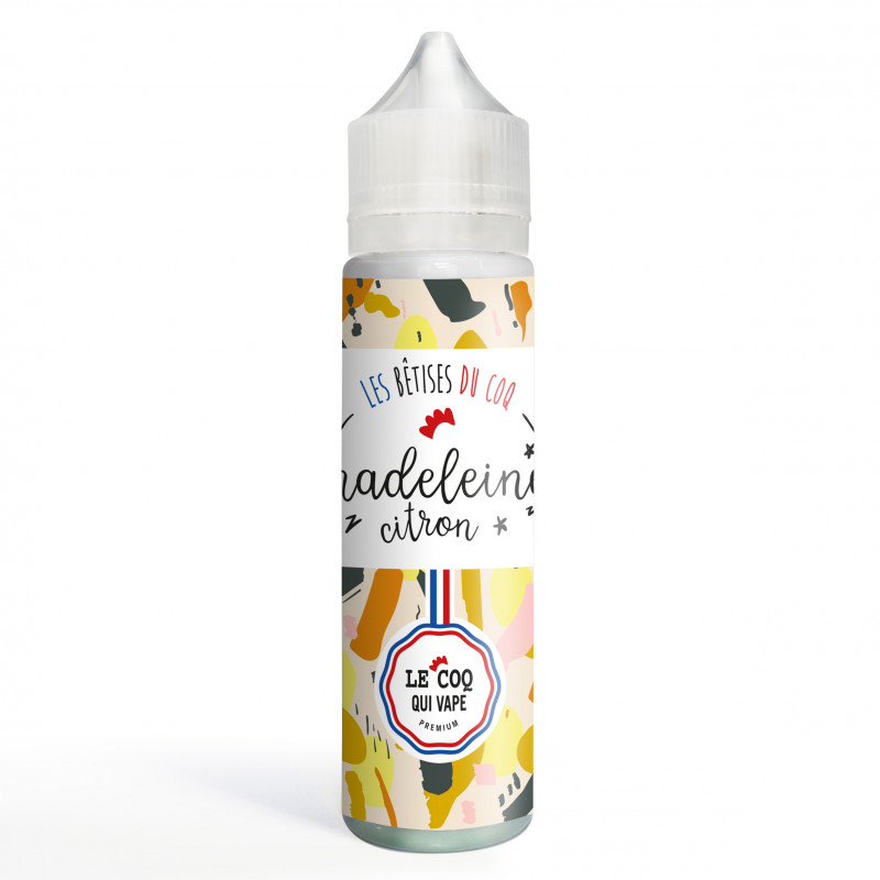 E‑liquide Madeleine Citron 50 ml Les Bêtises du Coq