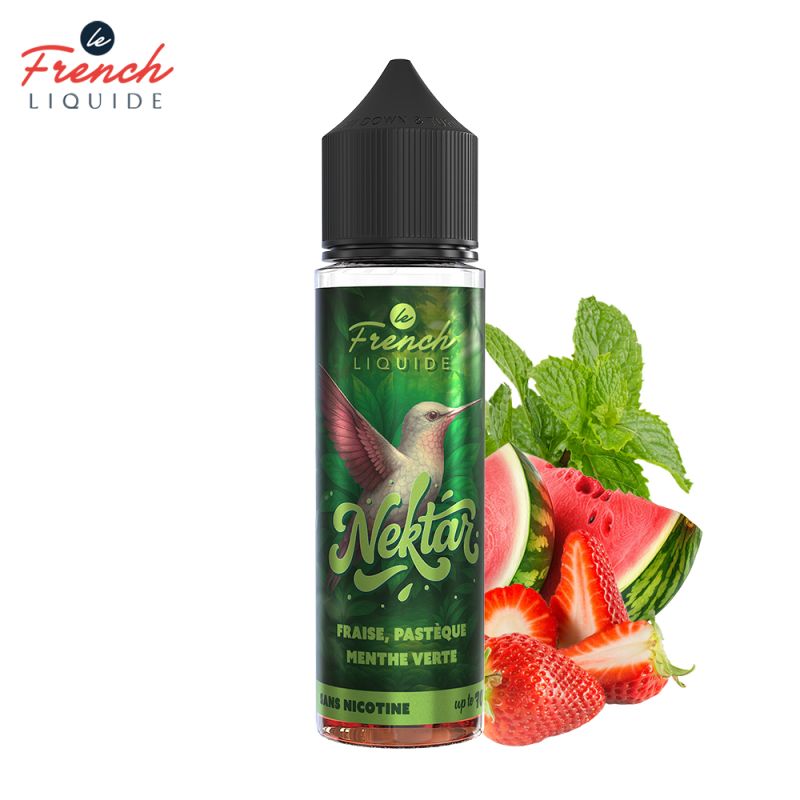 Fraise Pastèque Menthe Verte 50 ml - Nektar by Le French Liquide