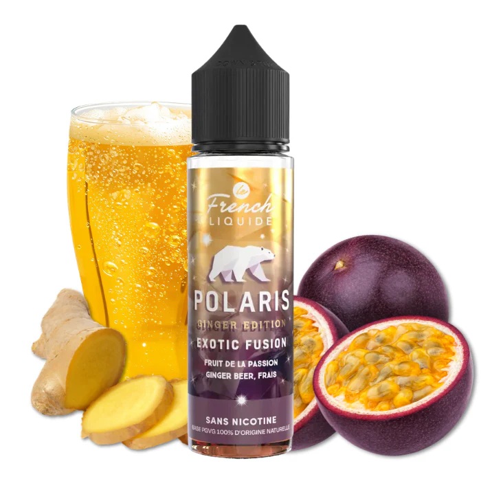 Exotic Fusion 50ml Polaris Le French Liquide e-liquide fruit de la passion ginger beer