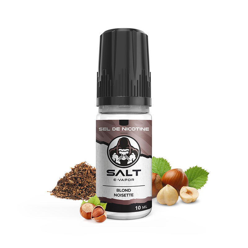 Photo du Blond Noisette Salt E-Vapor : eliquide en sels de nicotine pour le vapotage de la marque française Le French Liquide.