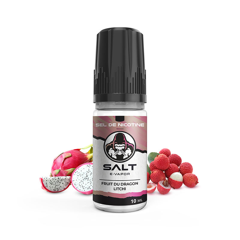 Photo du Fruit du dragon Litchi Salt E-Vapor : eliquide en sels de nicotine pour le vapotage de la marque française Le French Liquide.