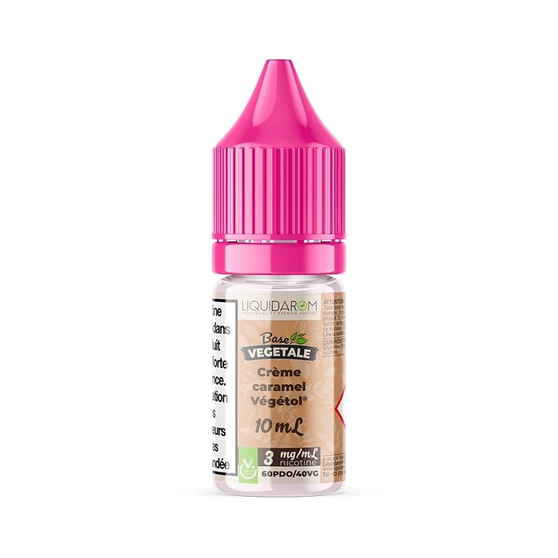 Crème Caramel Végétol Liquidarom Base Végétale e-liquide 10 ml crème caramel