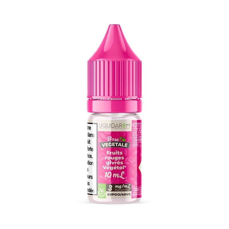 Fruits Rouges Givrés Végétol Liquidarom Base Végétale e-liquide 10 ml fruits rouges frais