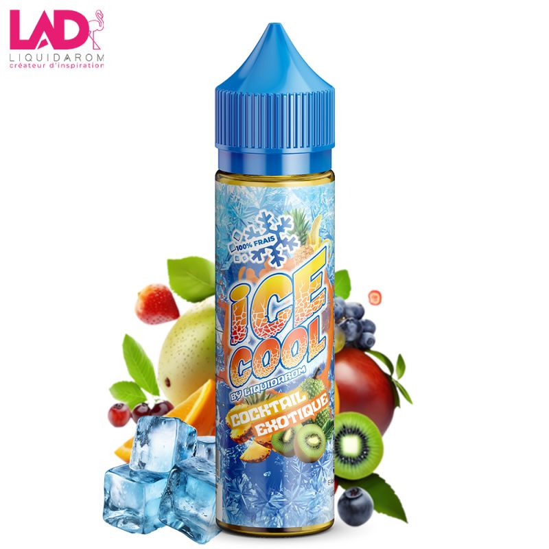 E-liquide Cocktail Exotique Ice Cool Liquidarom 50ml fruité frais tropical vape