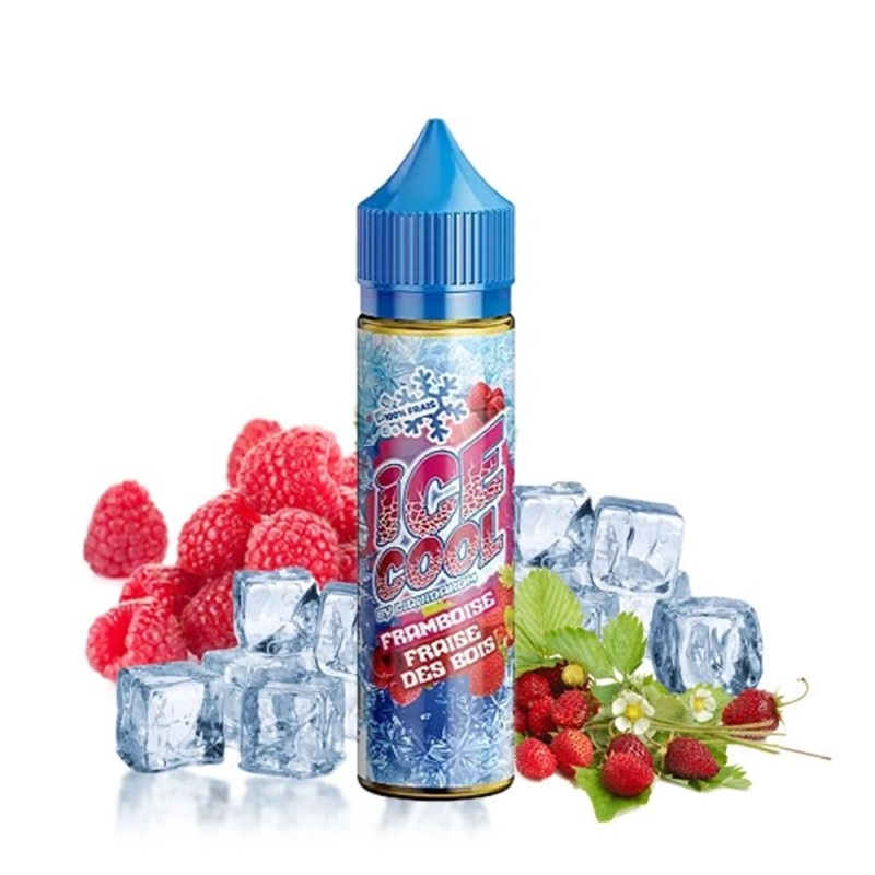 Framboise Fraise des bois 50ml Ice Cool Liquidarom e-liquide framboise fraise des bois