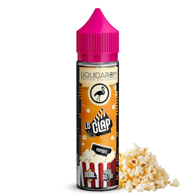 Le Clap 50ml Liquidarom e-liquide popcorn 50 50