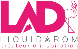 Logo de la marque française de eliquide pour le vapotage : Liquidarom.