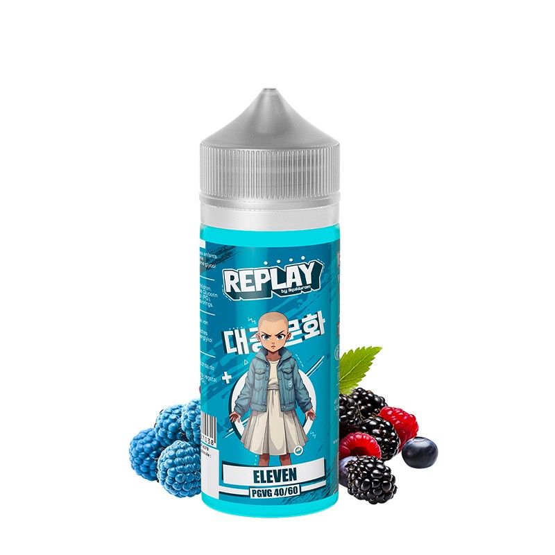 Eleven 100ml Replay Liquidarom e-liquide framboise bleue fruits des bois 40 60