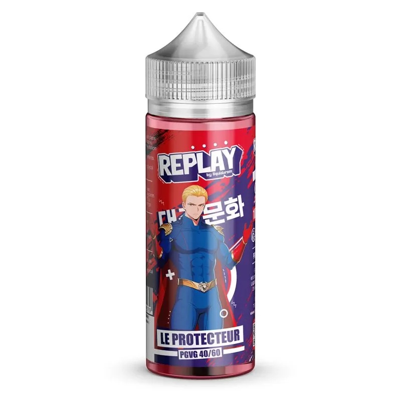 E-liquide Le Protecteur 50 ml Replay by Liquidarom cerise mûre framboise