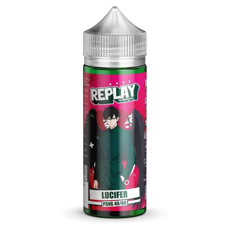 E-liquide Lucifer 100 ml Replay by Liquidarom menthe verte fraise framboise
