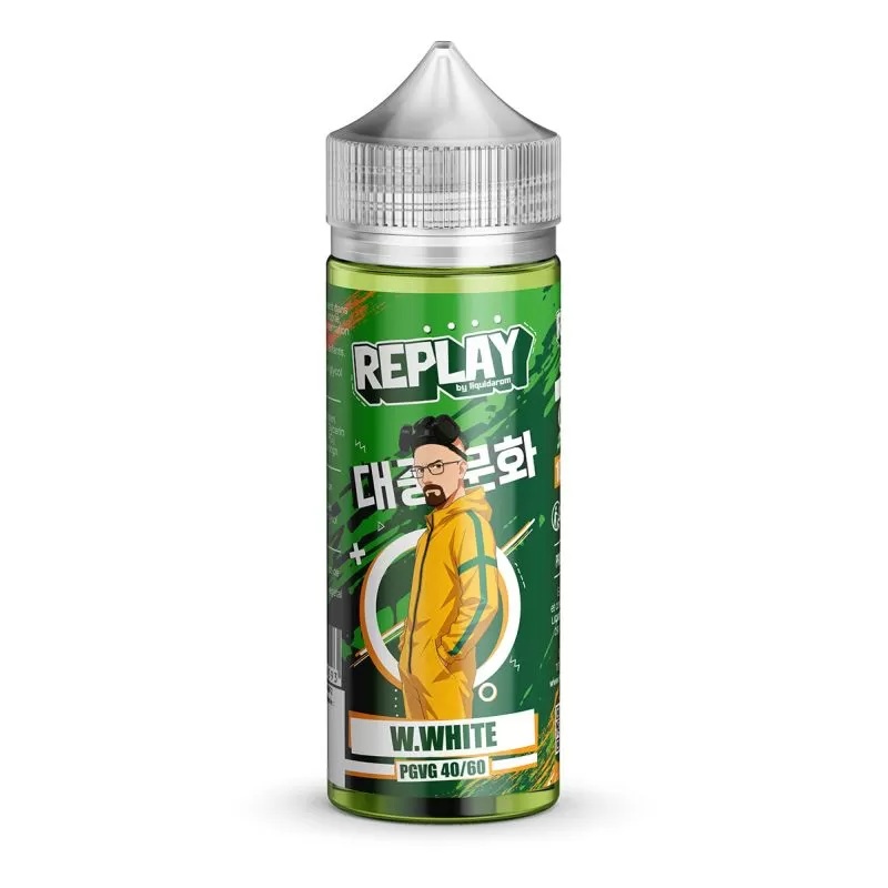 E-liquide W White 100 ml Replay by Liquidarom corossol kiwi banane