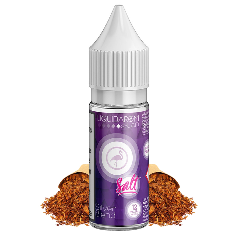 Photo du Silver Blend : eliquide en sels de nicotine pour le vapotage de la marque française Liquidarom.