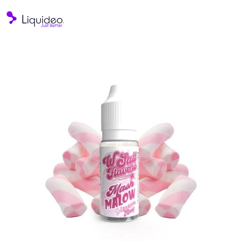 E-liquide Mashmalow 10 ml Wsalt Flavors by Liquideo sels de nicotine guimauve