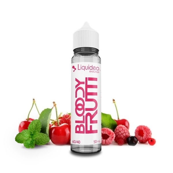 Bloody Frutti 50ml Liquideo Evolution e-liquide fruits rouges menthe 60 40 prêt à booster