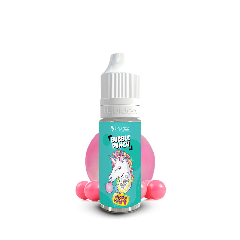 Flacon du eliquide Bubble Punch de Liquideo, fabricant français de eliquide pour le vapotage..