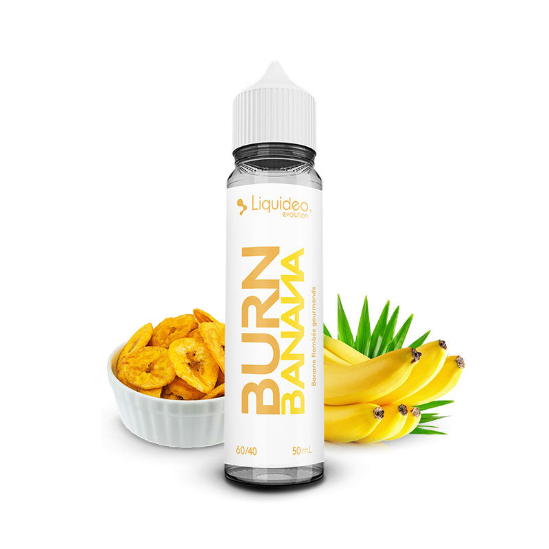 Photo du eliquide Burn Banana 50ml de la marque française : Liquideo.