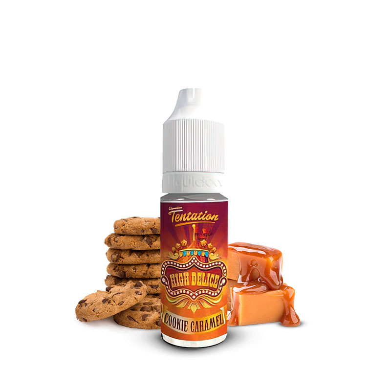 Flacon du eliquide Butterscotch Cookie de Liquideo, fabricant français de eliquide pour le vapotage.