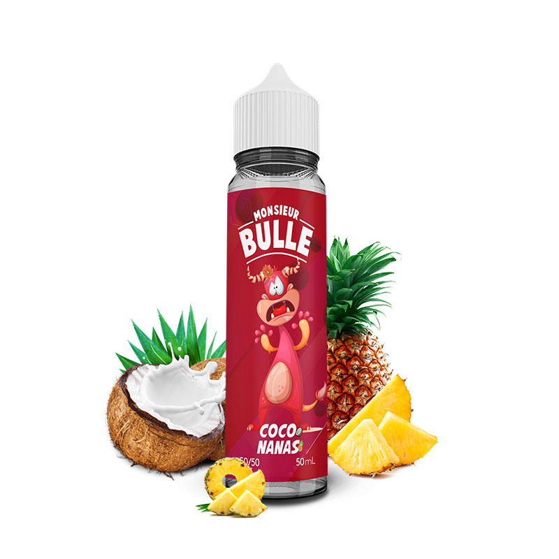 Photo du eliquide Coconanas 50ml de la marque française : Liquideo.