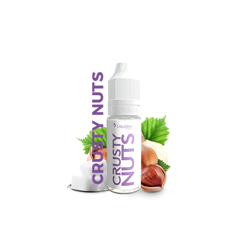 Crusty Nuts Liquideo Evolution e-liquide noisette sucrée 10 ml 60 40