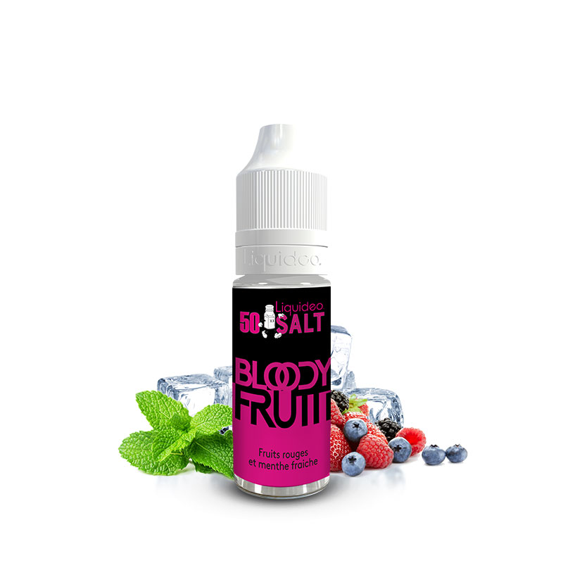 Flacon du eliquide Bloody Frutti 10 ml de Liquideo, fabricant français de eliquide pour le vapotage.