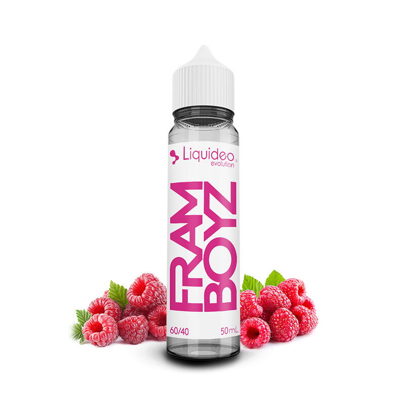 Photo du eliquide Framboyz 50 ml de la marque française : Liquideo.