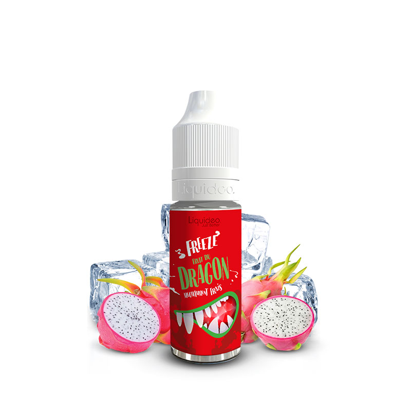 Flacon du eliquide Freeze Dragon 10 ml de Liquideo, fabricant français de eliquide pour le vapotage.