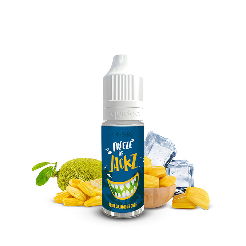 Flacon du eliquide Freeze Ice Jackz 10 ml de Liquideo, fabricant français de eliquide pour le vapotage.