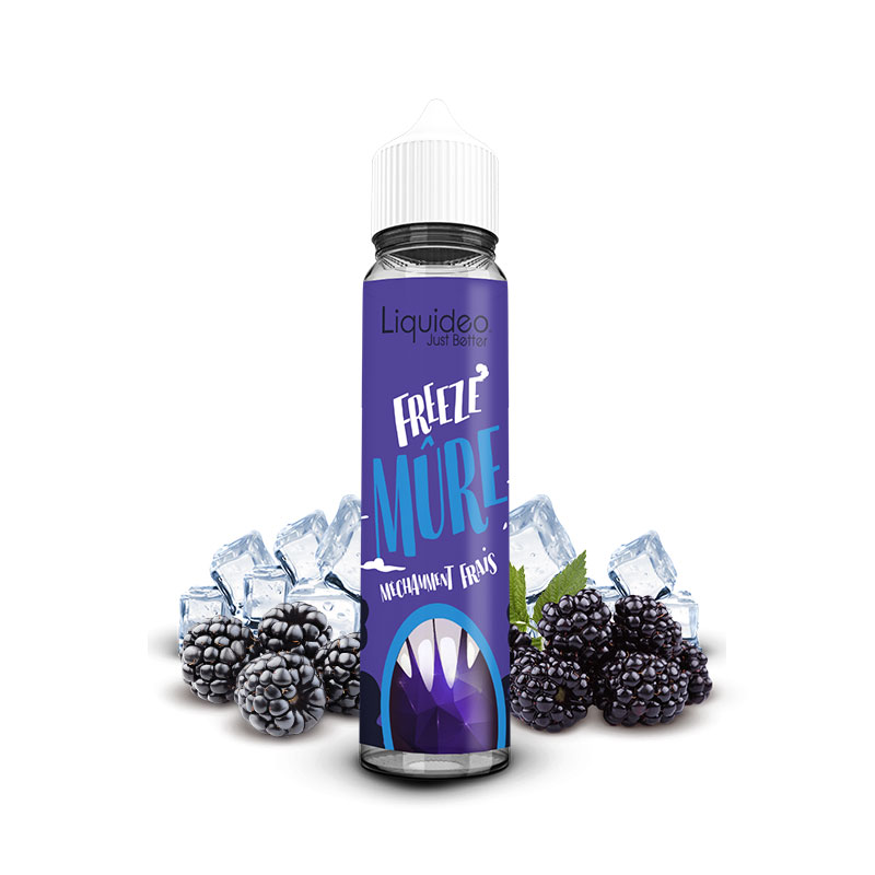 Photo du eliquide Freeze Mûre 50 ml de la marque française : Liquideo.