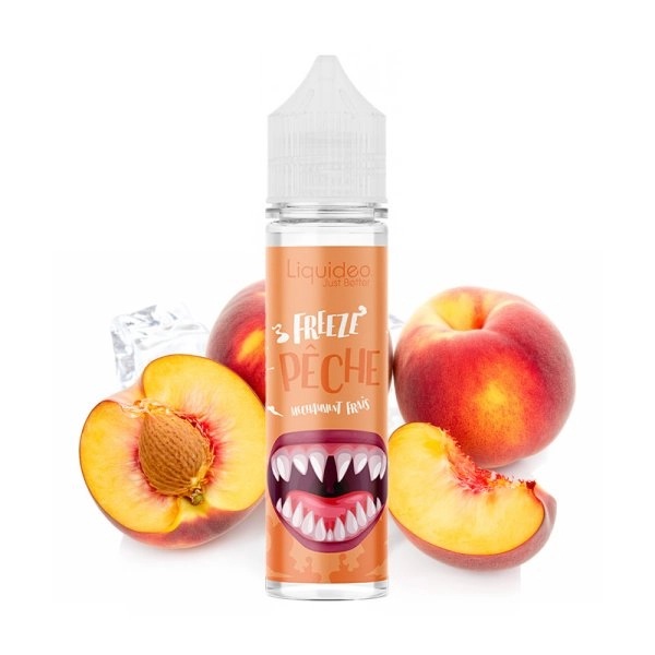 Freeze Pêche 50ml Liquideo e-liquide pêche fraîche 50 50