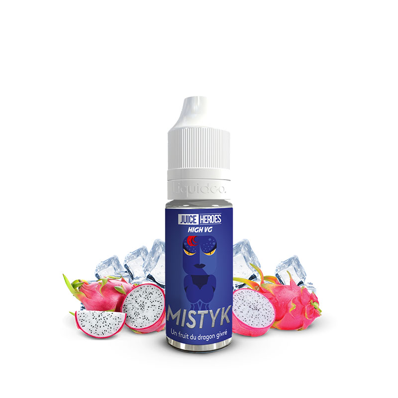 E-liquide Mistyk 10 ml Juice Heroes Liquideo fruit du dragon menthe glaciale