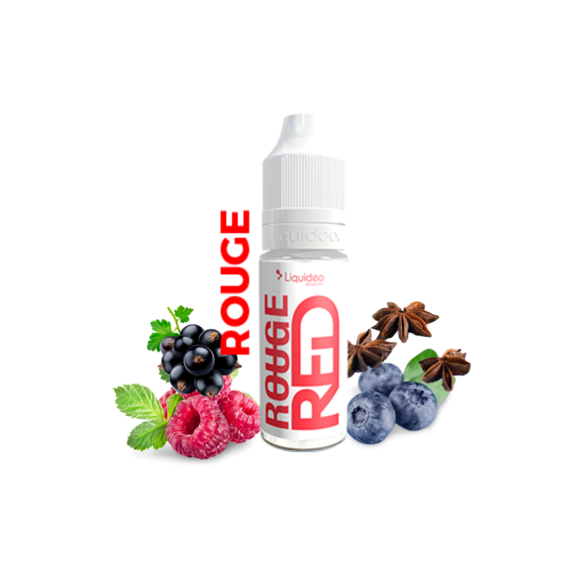 E-liquide Le Rouge 10 ml Liquideo Evolution framboise myrtille cassis anis