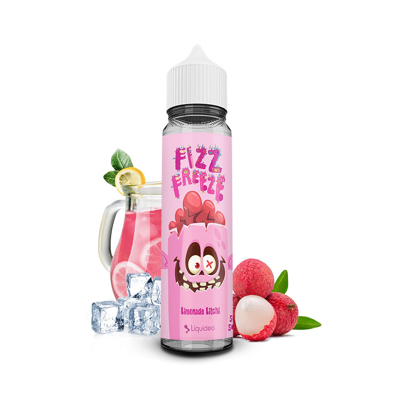 Photo du eliquide Limonade Litchi 50 ml de la marque française : Liquideo.