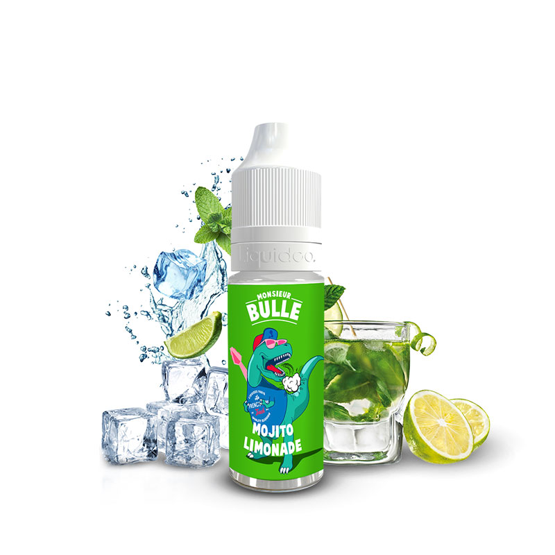 Flacon du eliquide Mojito Limonade 10 ml de Liquideo, fabricant français de eliquide pour le vapotage.